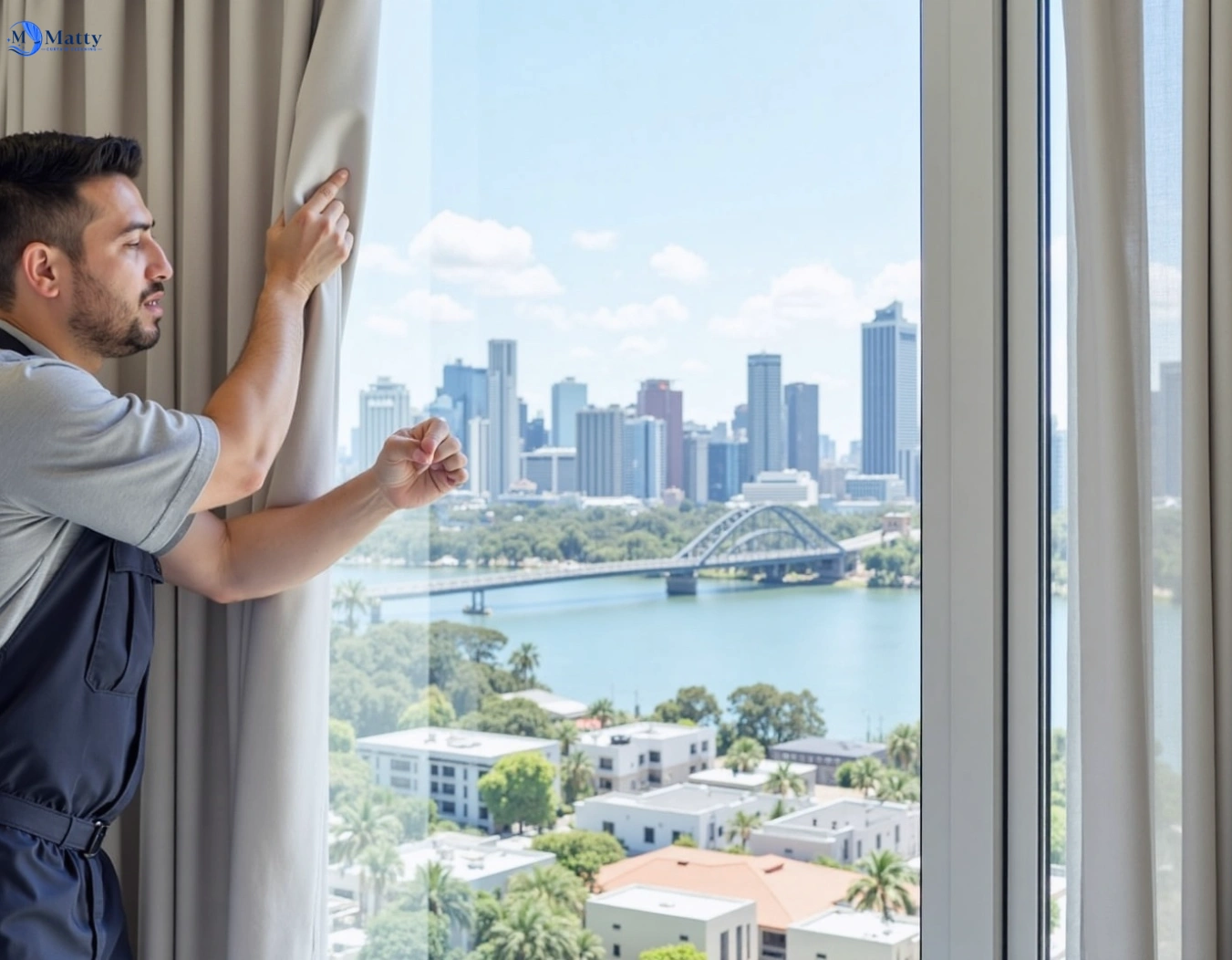 Professional curtain steam cleaning service whale-beach-nsw QLD by Matty Curtain Cleaning